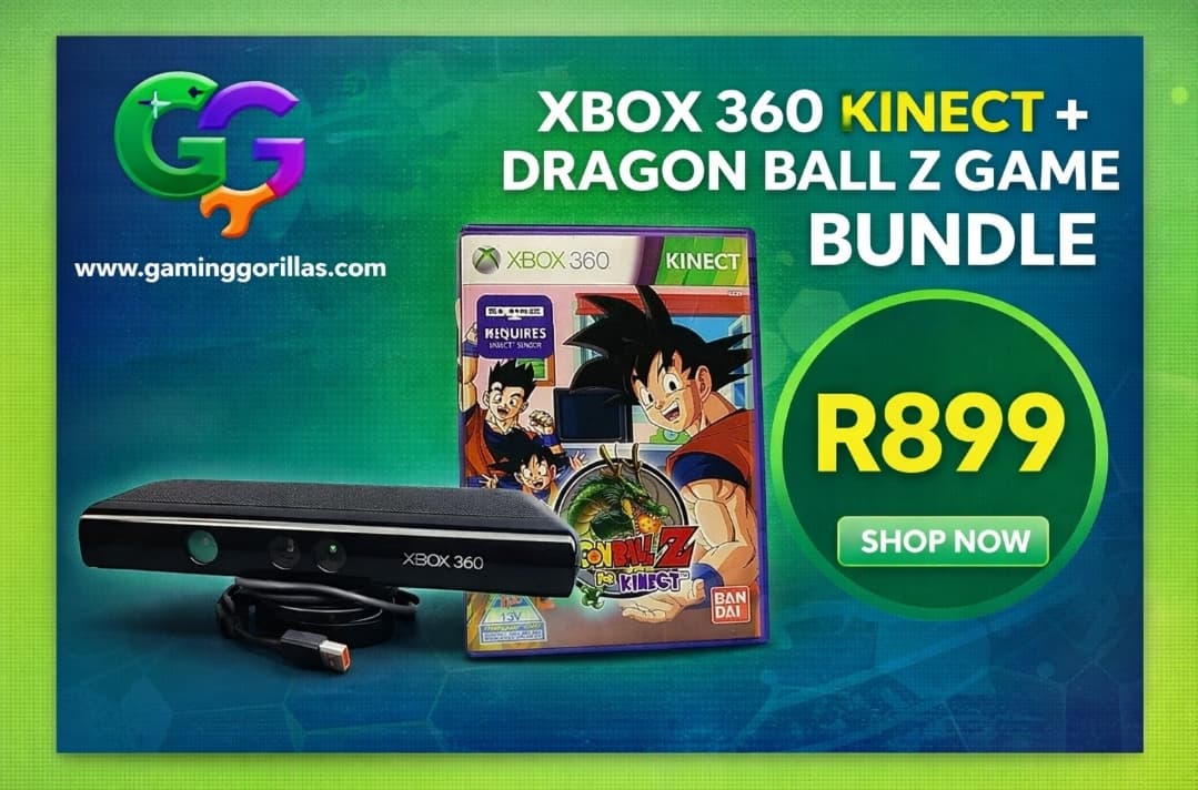 Xbox 360 Kinect + Dragonball Z game bundle — Gaming Gorillas Centurion
