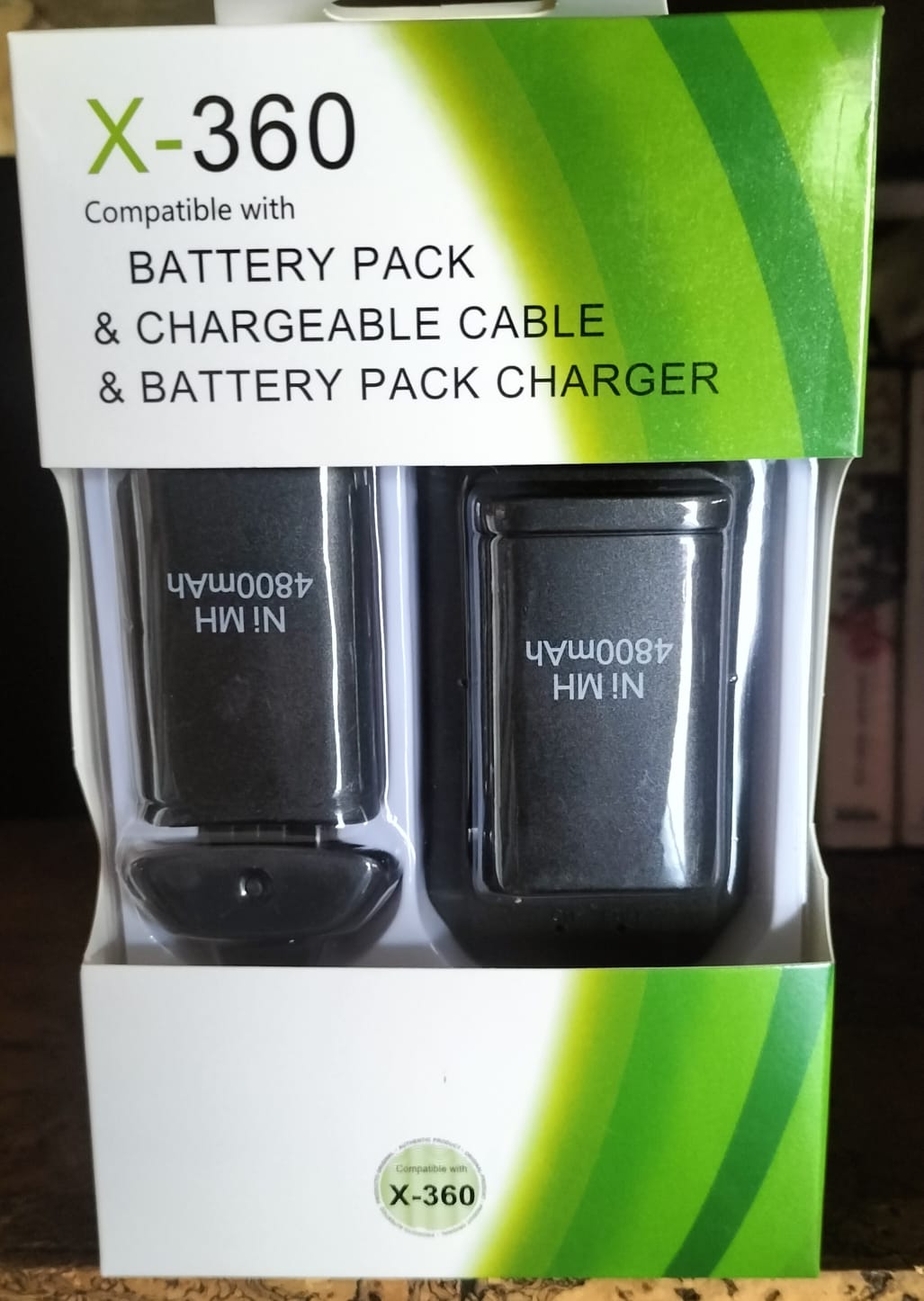 Xbox 360 battery pack - double